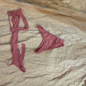 Pacsun pink bikini set Size small